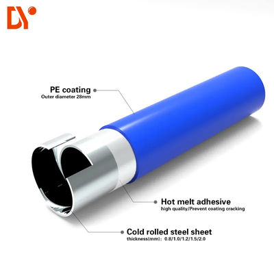 Seamless 28mm Lean Tube With PE / ABS Coated