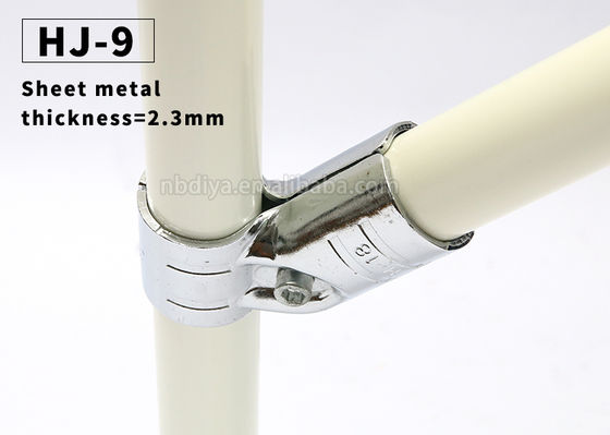 Factory Direct Sale Hj-9 Chrom Plated Lean Pipe Connector / Lean Tube Joint / Metal Clamp for 28mm Lean Pipe