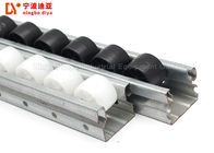 Industrial Flow Rail ABS Plastic Wheels Roller Track For Warehouse Shelf