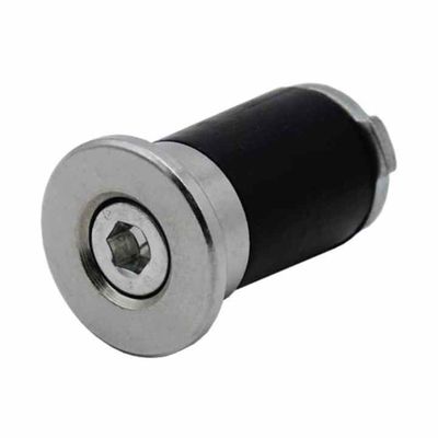 OD 28mm スリーンパイプ アクセサリー スリーンパイプ エンドキャップ アルミニウム 丸いチューブ メタルプラグ
