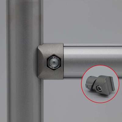 DYJ43-B01 Manufacturer Direct Internal Connection Aluminum Lean Pipe Workbench Aluminum Pipe Joint