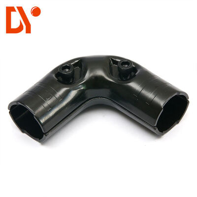 Black Plating Metal Lean Pipes Flexible Pipe Connector Metal Joint for Lean Tube